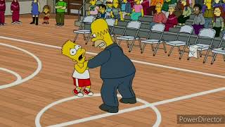 The Simpsons 1989  Homer Strangles Bart With A Towel During Barts Basketball Game [upl. by Asseral]