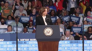 Vice President Harris speaks in Greenville on campaign tour [upl. by Einwahr]