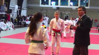 Compétition de Judo dAmandine à Elouges  2ème combat  Classement 3ème  16032013 [upl. by Carmencita]