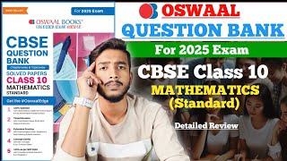 Oswaal CBSE Question Bank Class 10 Maths Standard 202425  Oswaal Question Bank Class 10 Review [upl. by Zebadiah498]