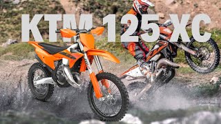 2025 KTM 125 XC REVEALED 125CC TWO STROKE ENGINE DUAL SPORT MOTORCYCLE [upl. by Demmer]