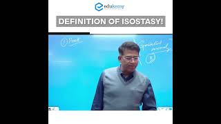 Definition Of Isostasy  Exclusive GS Geography Snippet upscpreparation civilserviceexam shorts [upl. by Nylirej338]