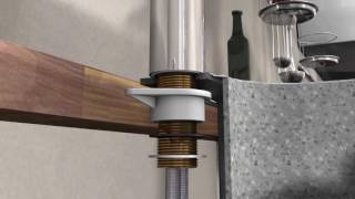 hansgrohe Technical Tip How to install a fixing set for a sink mixer [upl. by Airamana]