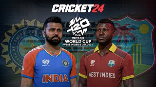 Hardik Pandya 😎  India vs West Indies  T20 World Cup 2024  Cricket 24 3 [upl. by Aeduj]