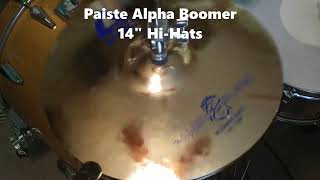 Paiste Alpha 14quot Boomer HiHats  HD [upl. by Ggerc]