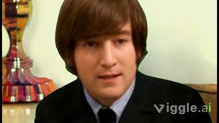 Beatles John Interview  1964  Using Viggle AI  Bubblerock HD [upl. by Eisseb296]