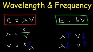 Speed of Light Frequency and Wavelength Calculations  Chemistry Practice Problems [upl. by Deeraf]