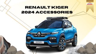 Renault KIGER 2024 Accessories  Full list with price renaultkiger RenaultIndiaVideos [upl. by Ahsennek]