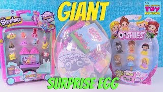 Hatchimals Ooshies Disney Trolls Giant Surprise Egg Opening  PSToyReviews [upl. by Normandy410]