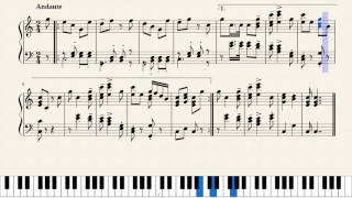 Salieris March to Mozart Amadeus Piano Tutorial  Sheets [upl. by Fein]