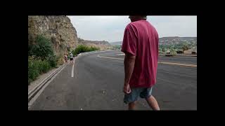 Shoshone Falls Auger Falls Waterfalls Twin Falls Idaho RV Life Fulltime Travel RV Couple [upl. by Haran]