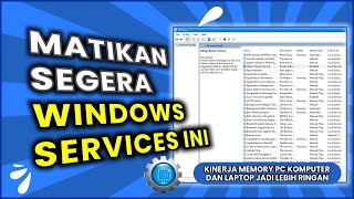 Cara Mematikan Windows Services Yang Tidak perlu Di Windows 10 [upl. by Ahsienom631]