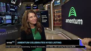 Jill Bruning CTO at Amentum Joins NYSE TV Live [upl. by Tezil217]