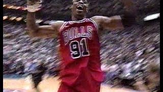 DENNIS RODMAN celebrates VICTORY at 1998 Championship vs Utah Jazz [upl. by Aihseit90]