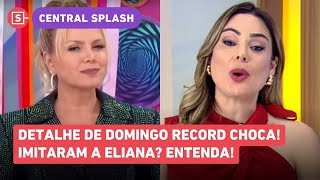 Programa de Rachel Sheherazade é uma cópia Semelhança com Eliana chama atenção Entenda [upl. by Attezi]