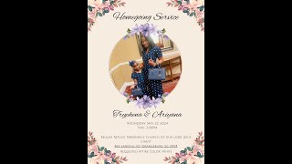 Homegoing Service for Tryphena Carr amp Ariyana Lawton [upl. by Naginnarb531]