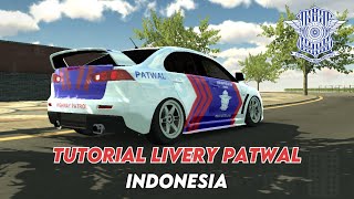 Tutorial Livery Mobil Polisi Patwal  Car Parking Multiplayer [upl. by Eiger]