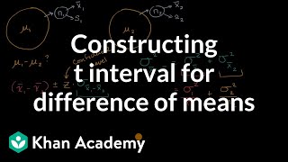 Constructing t interval for difference of means  AP Statistics  Khan Academy [upl. by Slavic850]