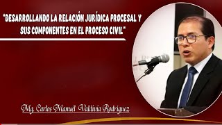 Desarrollando la relación jurídica procesal y sus componentes en el proceso civil [upl. by Auqenaj898]