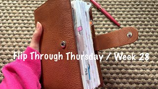 Flip Through Thursday  Week 28  July 2024  Pink Planner Girl [upl. by Arahsak713]