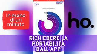 Come richiedere la portabilità direttamente dallAPP di HOMOBILE [upl. by Eki]