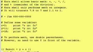 Intro To Korn Shell  Lesson 5  Basic Math [upl. by Idissac]