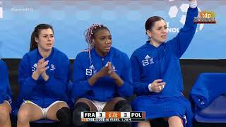 Womens HB World Ch Spain 2021  MR 1st M G I France vs Poland [upl. by Nels755]