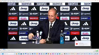 VIDEOCONFERENZA ALLEGRI VIGILIA FROSINONE JUVENTUS 22 12 2023 [upl. by Whorton]