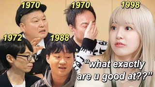 SAKURA using her idol experience to roast these SENIOR comedians on their own shows 20232024 [upl. by Nnaeiluj]