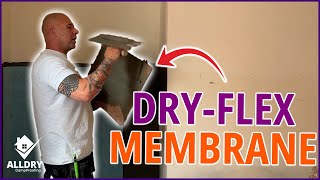 How To Apply DryFlex Membrane A Day In The Life of a Damp Proofer [upl. by Elocan]