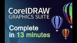 CorelDRAW  Tutorials for Beginners in 13 MINUTES  COMPLETE [upl. by Nahor]