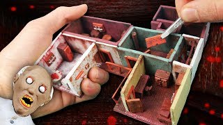 Making GRANNYS First Floor Miniature House in POLYMER CLAY [upl. by Pacian]