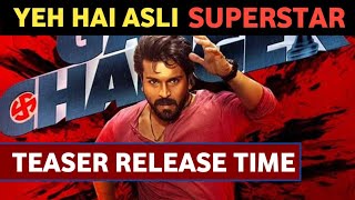 Game Changer Teaser Release Time  Game Changer Movie Teaser Hindi Exact Release Time  Ram Charan [upl. by Leamhsi856]