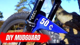 DIY easy MTB MUDGUARD for less than 50 cents [upl. by Rubbico]