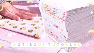 HOW TO MAKE NOTEBOOKS  Materials Mounting and Cutting  Complete StepbyStep Tutorial [upl. by Stephanus92]