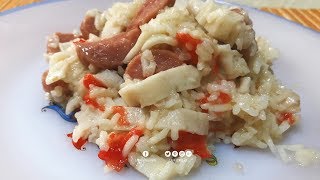 Arroz Blanco con Salchicha y Surimi [upl. by Acinimod]