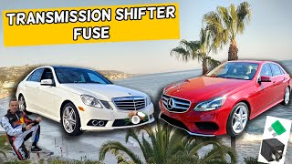 MERCEDES W212 E CLASS TRANSMISSION SHIFTER FUSE LOCATION E350 E400 E250 E200 E220 E250 CDI BLUETEC [upl. by Aruam]