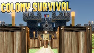 Colony Survival  Become King Rule a Kingdom  Colony Survival Gameplay Highlights Part 1 [upl. by Lowis]