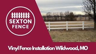 Vinyl Fence Installation Wildwood MO  Sexton Fence [upl. by Frannie]