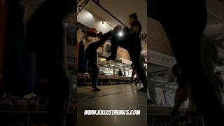 combo drills with at 7x World Champion Ilonka Elmont Seminar shorts kickboxing boxing fitness [upl. by Olcott]