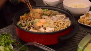 Preparing and Making Vegetarian Sukiyaki [upl. by Ruhtra413]