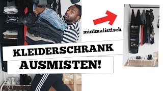 Kleiderschrank Tour  AUSMISTEN  MINIMALISTISCHER KLEIDERSCHRANK Mode Youtuber Edition [upl. by Vijar]