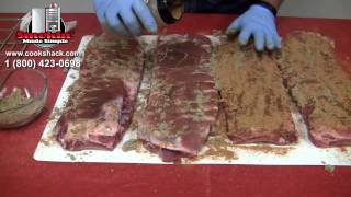 Cookshack SM160 Ribs in a Rib Rack [upl. by Utir]