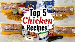 5 TASTY CHICKEN RECIPES  EASY CHICKEN DINNER IDEAS  SIMPLE amp QUICK MEALS MADE EASY  JULIA PACHECO [upl. by Esiole]