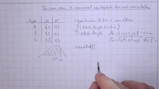 VWO5wisA11H112 De som van n normaal verdeelde toevalsvariabelen [upl. by Hannahs]