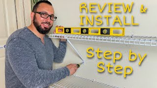 How To Install A Wire Shelf  Easy Step by Step Tutorial [upl. by Koal]