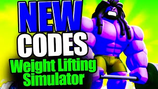 Weight Lifting Simulator CODES  ROBLOX 2024 [upl. by Aneleasor990]