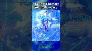 Yelan with 3533 Crit Damage  Magnetic  Genshin Impact springonshorts [upl. by Win145]