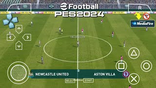 Play eFootball PES PPSSPP 2024 Android Camera PS4 Best Graphics amp Full Update [upl. by Oek497]