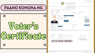 PAANO KUMUHA NG VOTERS CERTIFICATE SA COMELEC INTRAMUROS [upl. by Ahsilrac]